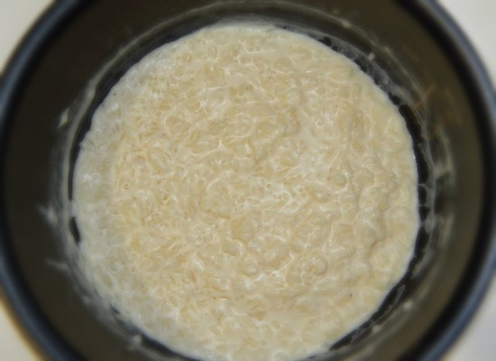 Рисовая молочная каша в мультиварке