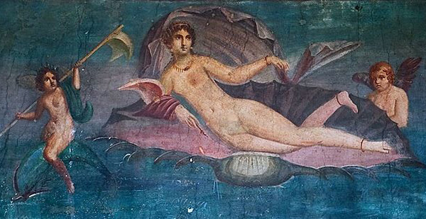 Рождение Венеры фреска из Помпеи 600 х 309