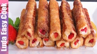 ИДЕЯ для ЗАВТРАКА вкусные ФРАНЦУЗСКИЕ ТОСТЫ с КЛУБНИКОЙ - French Toast strawberry Pan Recipe