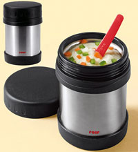 Термос для супа с широким горлом в котором удобно носить первые блюда