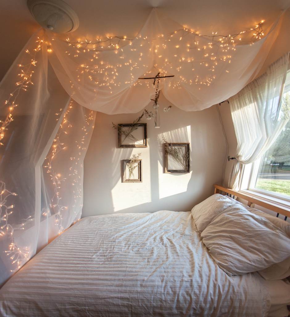Романтический декор спальни