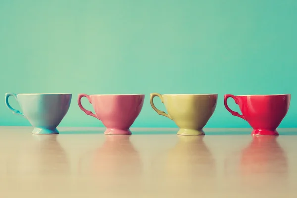 Цвет кофе чашек Лицензионные Стоковые Фото