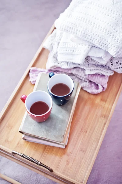 Красочные чашки кофе — стоковое фото