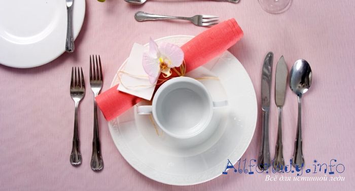 Сервировка стола к завтраку и некоторые правила этикета за столом
