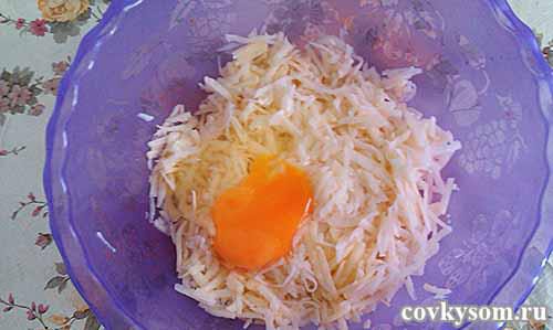 картофель с яйцом