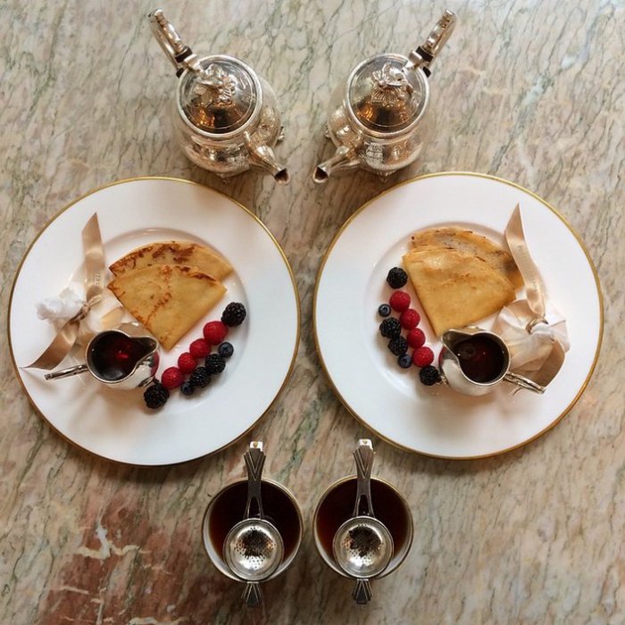 Симметричные завтраки для пары