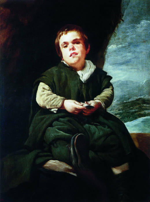 Портрет придворного карлика Франсиско Лескано по прозвищу Дитя Вальескаса (519x700, 77Kb)