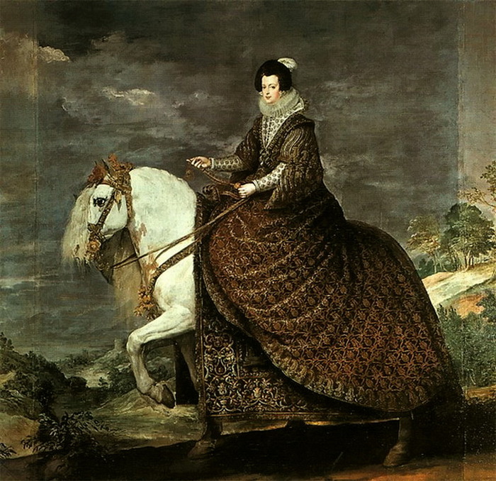 Королева Изабелла Бурбон на коне, 1634, Музей Прадо, Мадрид (700x678, 182Kb)
