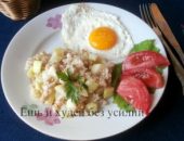 Миниатюра к статье Кабачок с овсянкой и яйцом — вкусный и полезный завтрак