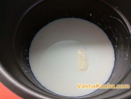 масло в молоке в мультиварке