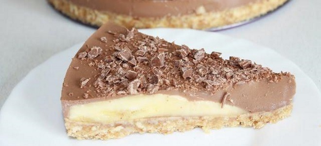 шоколадно банановый торт без выпечки рецепт