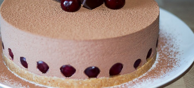 вишнево шоколадный торт без выпечки
