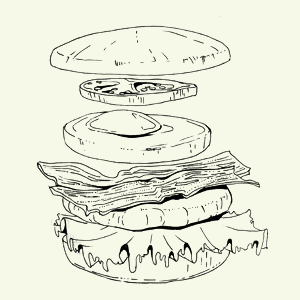 Завтраки дома: Утренний бургер из кафе The Burger Brothers. Изображение № 6.