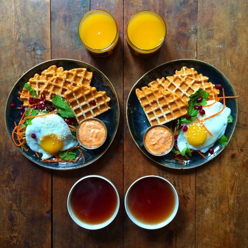 С добрым утром или симметричный завтрак