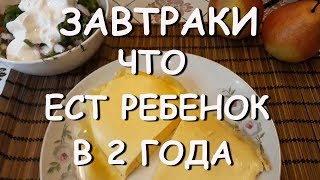 Что ЕСТ ребенок в 2 ГОДА/ЗАВТРАКИ